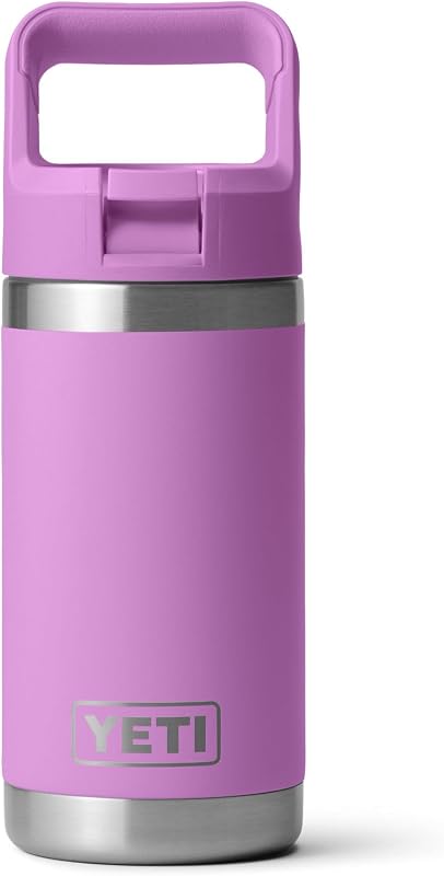 YETI Rambler Jr. Botella para niños de 12 oz, con tapa con pajita