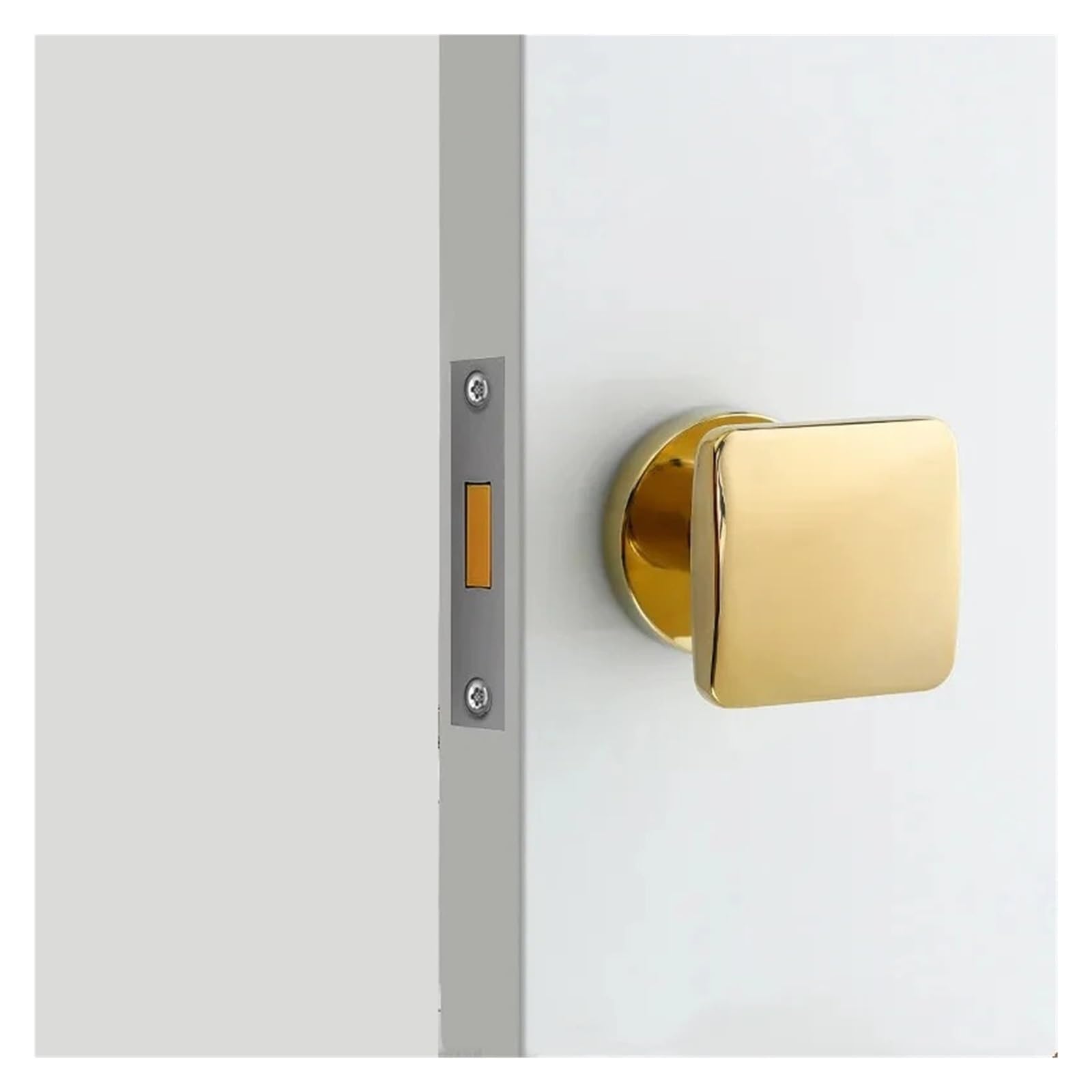 Cerradura de puerta de interior en aleación de zinc dorada para un dormitorio elegante