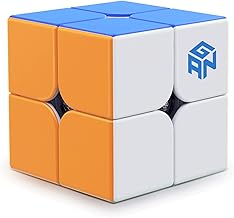 GAN 251 V2, 2x2 Speed Cube GAN Mini Cube Stickerless Puzzle Toy Magic Cube 2x2x2 Toy for Beginners 51mm (No Stickers)