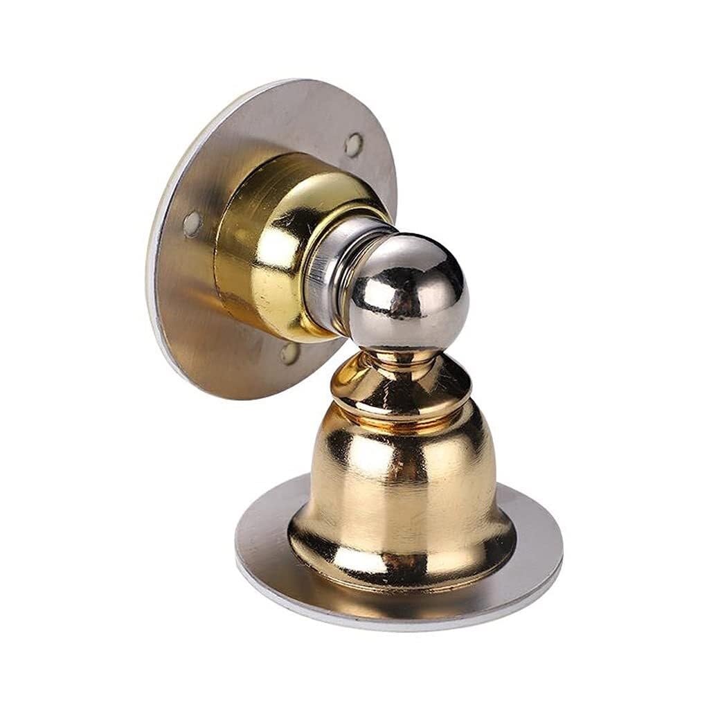 Magnetic Door Stop Stainless Steel Door Stopper Sticker Toilet Glass Hidden Holders Catch Floor Nail-Free Doorstop Hardware(Gray)