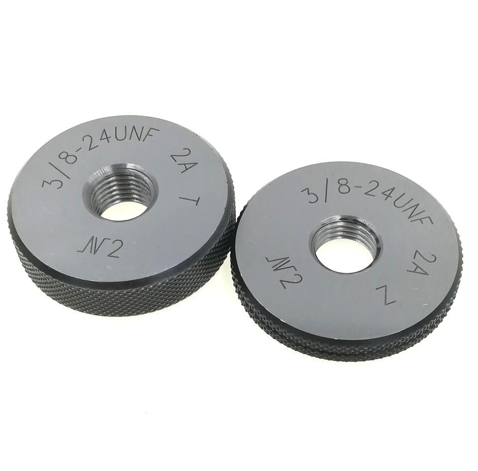Thread Ring Gage 3/8-24 UNF 2A Thread Ring Gauge GO NOGO Inspection Gages