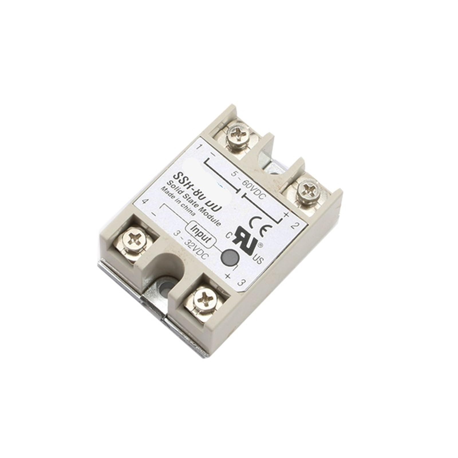 Relais SSR-80DD boîtier statique anti-interférence pour automates DC - 4