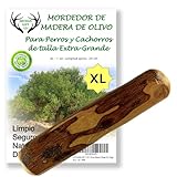 ARTISAN GIFT CO Mordedor, Palo de Madera de Olivo, Juguete para Perros (XL - 24cm) 1 und
