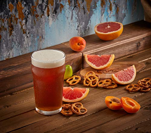 image for JoyJolt Grant Pint Glasses Set of 4 (FOUR) 1.2 Pint Glass Capacity in 