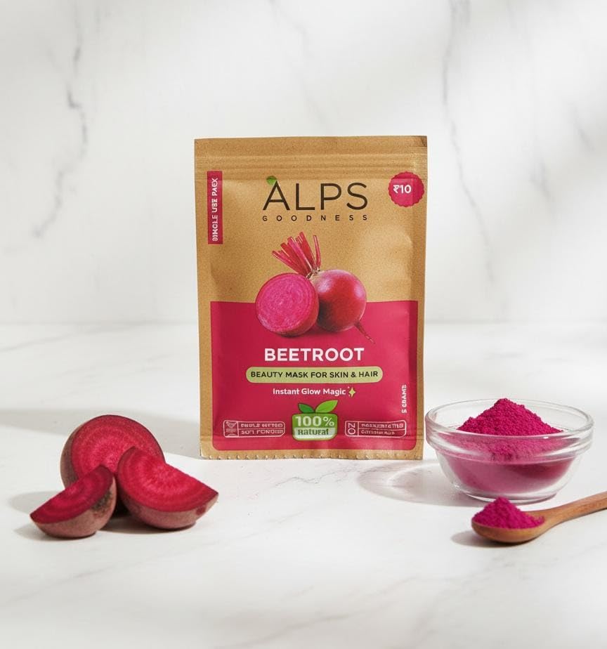 Image of Alps Goodness Beetroot Powder for Skin and Hair, 5g x 24 Sachets