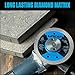 LINE10 Tools 3pk 4.5 Inch Diamond Saw Blades for Angle Grinder - Ultra Thin Tile Cutting Wheel Ceramic Blade - Professional Porcelain Tile Cutter Tool X-Turbo Rim for Granite Stone Masonry Wet Dry Cut
