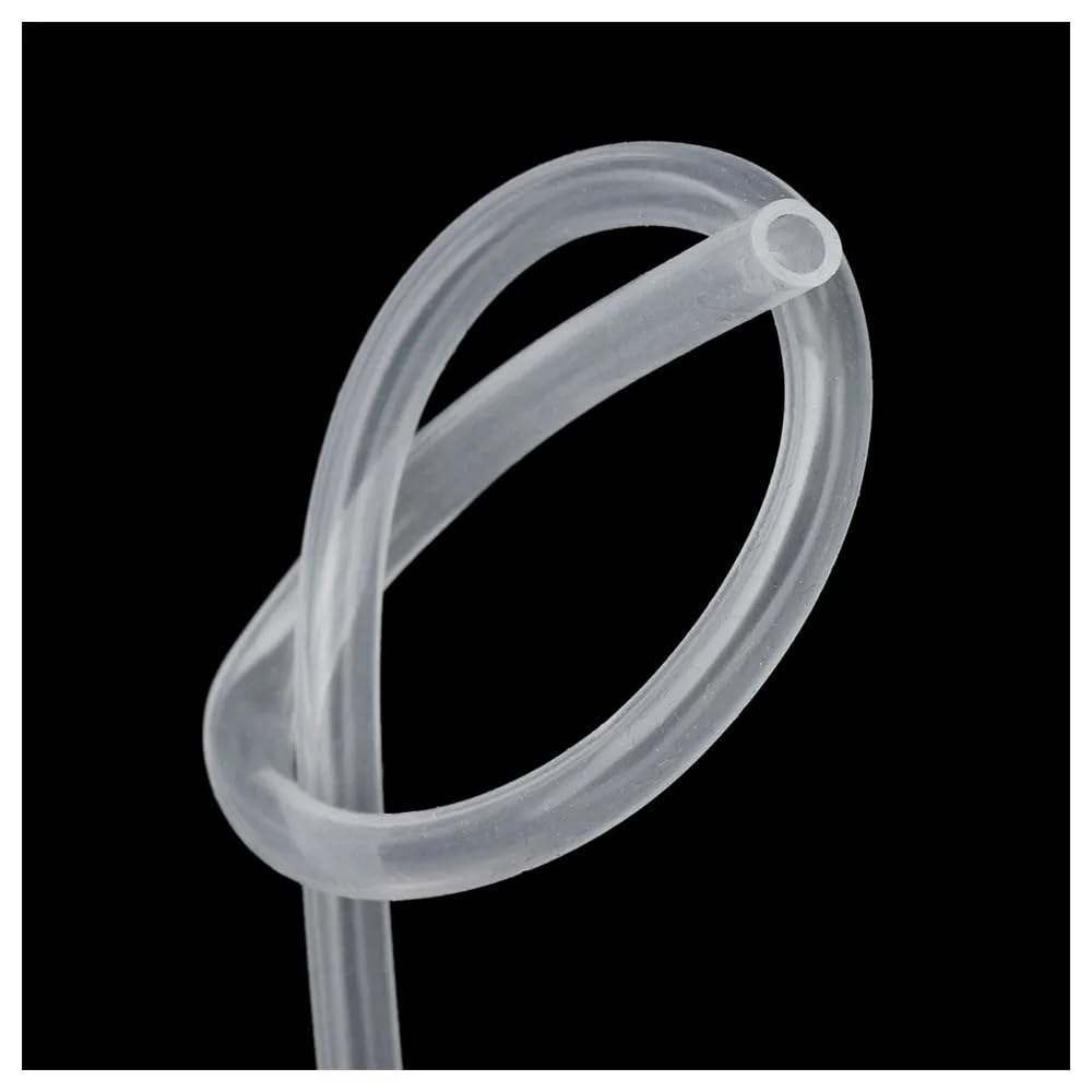 Manguera de silicona de grado alimenticio de 1 metro: transparente, resistente a altas temperaturas, apta for cerveza, leche, acuarios y más.(16x21mm)