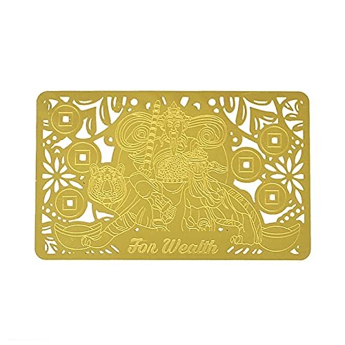Feng Shui Increase Your Wealth Luck Golden Card FW4276