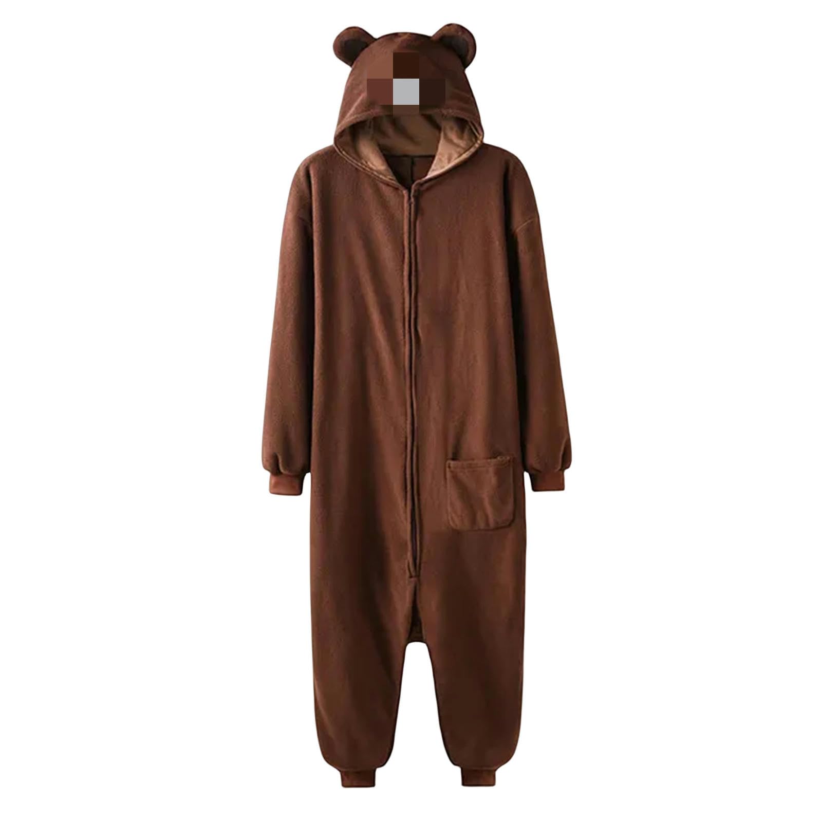 MdybF Onesies dla kobiet Onesie damskie męskie zwierzę piżama kreskówka kapcie festiwal odzież domowa zima ciepły garnitur