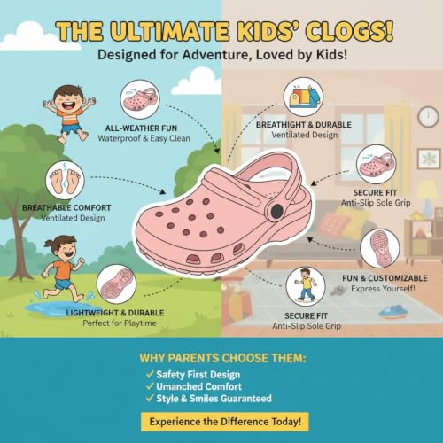 Image of GLJ Clogs for Kid Boy and Girl