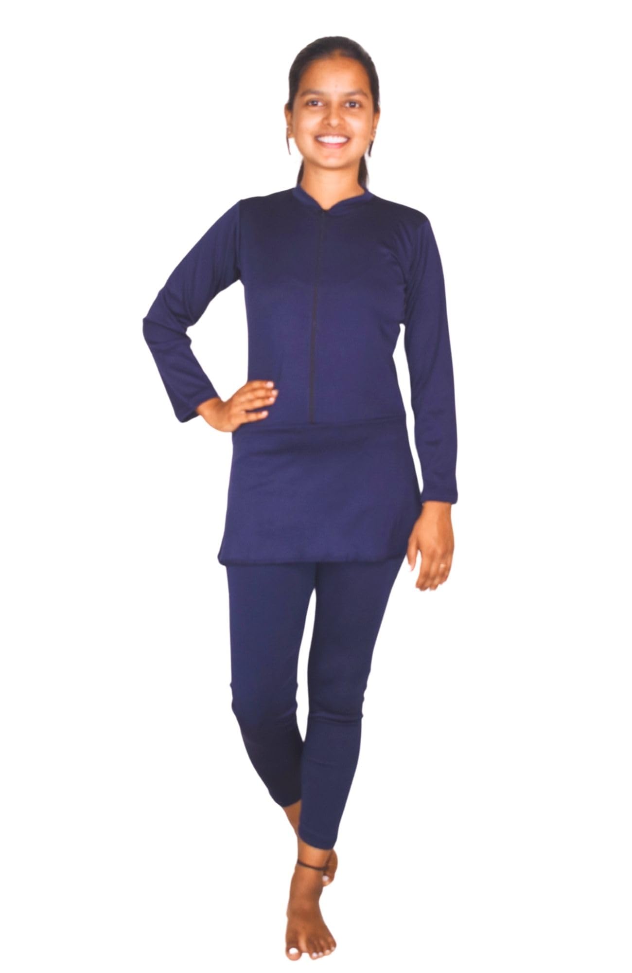 Swimming Non Padded FullSuit For Women, Swimming Costume | Swim Suit | Swimwear| Swimming Dress Plain-image-28