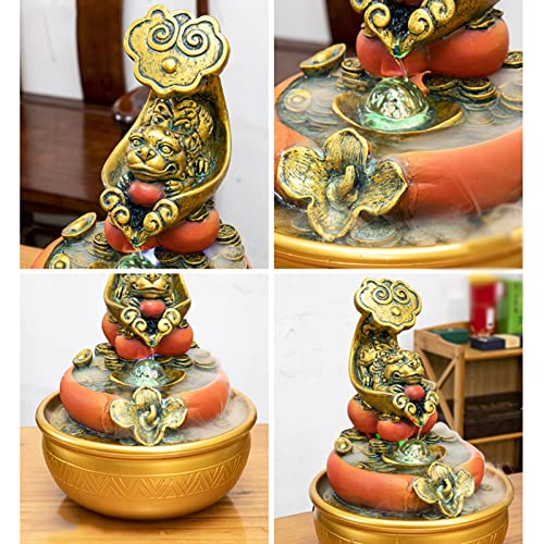 Fuente de mesa zen con luces LED para transformar tu escritorio en un oasis de relajación 5