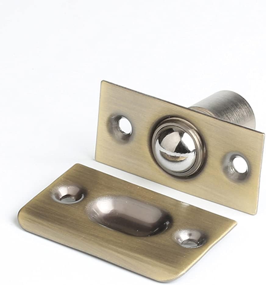 Closet Door Ball Holder Latch Hidden Door Stop Closet Bathroom Copper Doorstop Furniture Hardware(E)