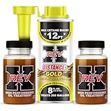 REV-X Diesel Oil Additive & Fuel Kit - 4 oz Oil Treatment (2) + 8 oz Diesel Gold Fuel System Cleaner