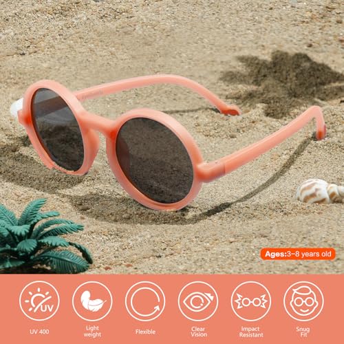 Image of EYEBUDDY Kids Toddler Sunglasses Age 2-4 /3-5 Boys Girls Polarized UV Protection Sun Glasses for Age 2-8