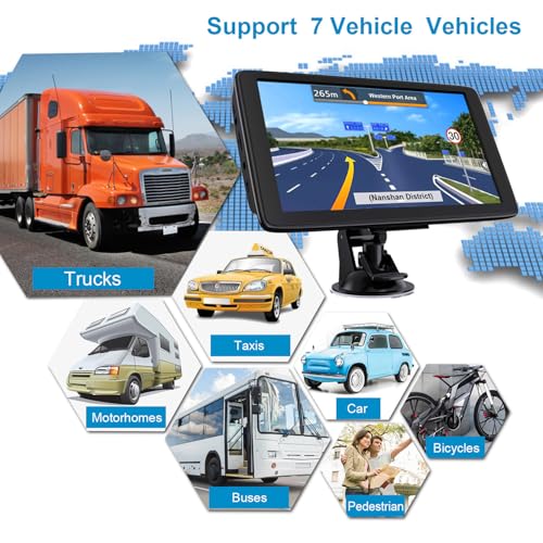 Maeysiph Car Gps Navigator, 2024 Portable Touch-Screen Car 7 Inch Gpssystem thumb #2