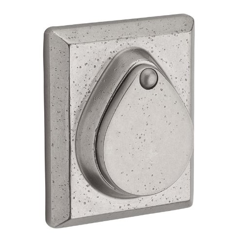 Verrou double cylindre Baldwin contre effraction vitre bronze blanc carre