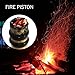 Peosaard Fire Piston Fire Starter Kit, Piston for Campfires, Lightweight Compression Starter Manual Ignition Tool for Outdoor Camping Bushcraft Adventur