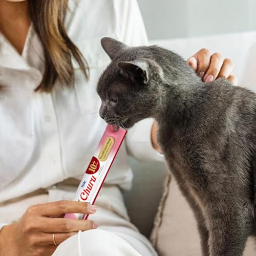 Image of INABA Churu Senior Lickable Cat Treats, Tuna Salmon, 1 Count (Pack of 192)