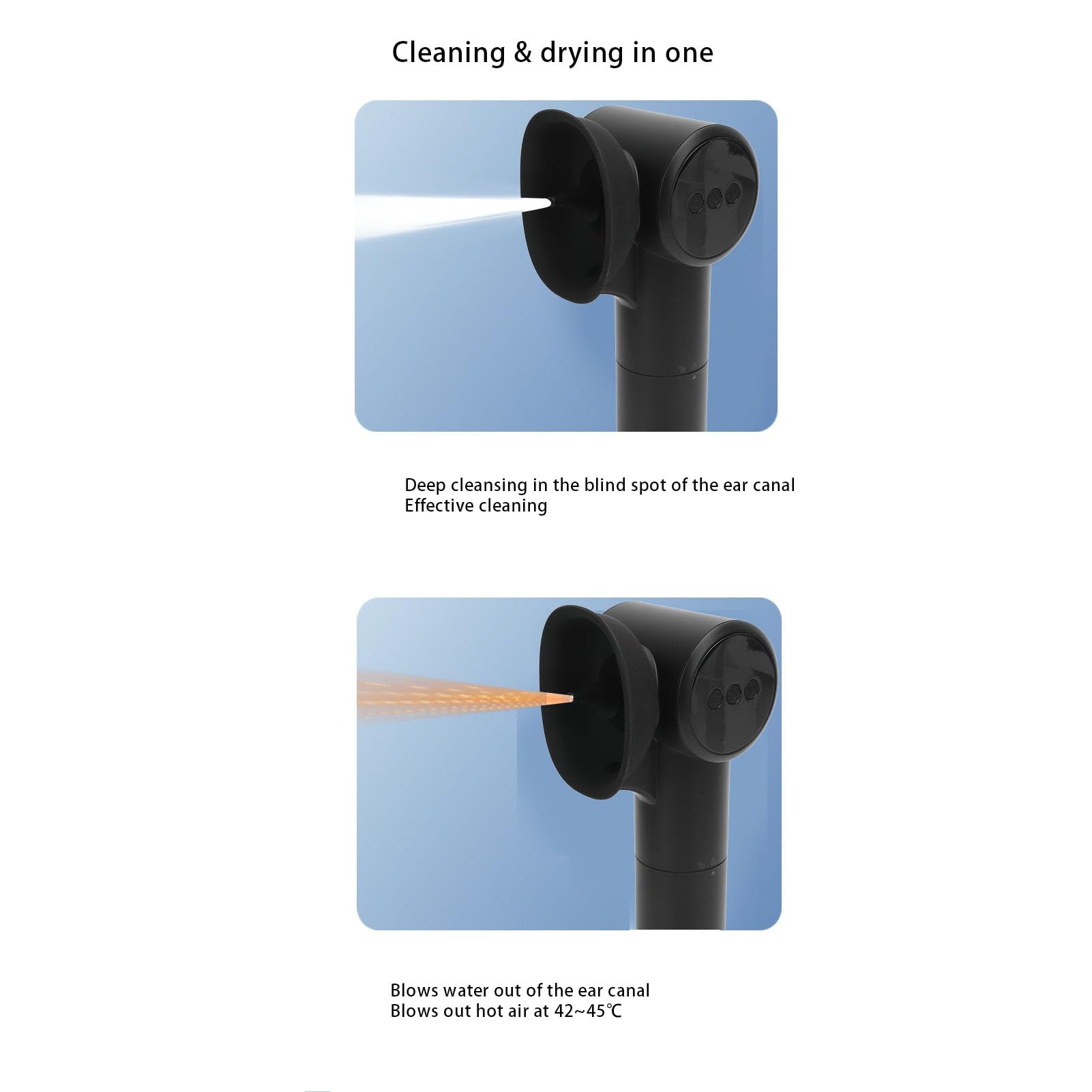 Dissolvant de Cérumen à Eau, Sèche-oreilles, Niveaux de Pression de 5