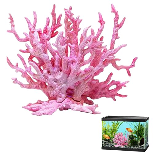 GIMOCOOL Ornement de Corail Artificiel pour Aquarium | Décoration de Paysage de d'aquarium de Simulation - Décor d'aquarium avec Plusieurs Options de...