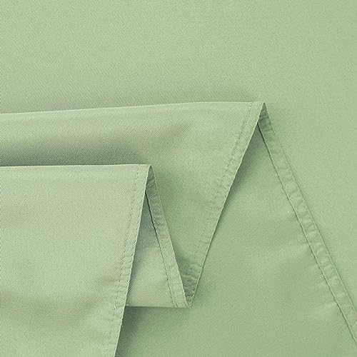 Image of FOLINS&HOME Sage Green Rectangle Waterproof Tablecloth, 60 x 102 Inch