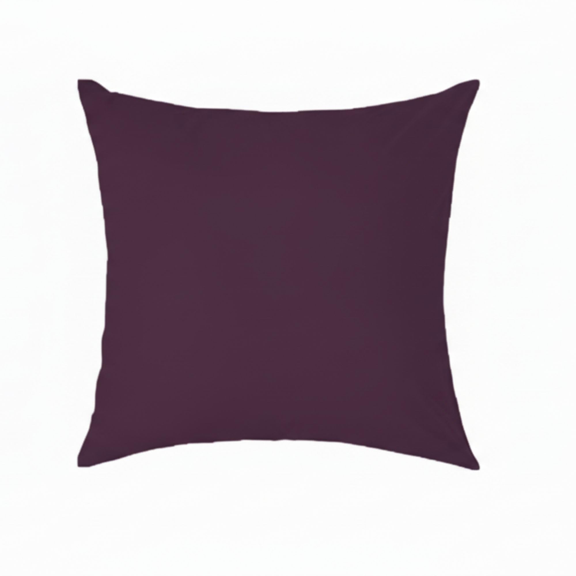 Crazypriceuk Purple Polycotton Euro Sham Cushion Cover – Soft Plain Large Pillowcase For Sofa, Bed & Stylish Home Decor ( - 30X30 Inch)