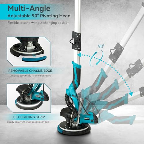 image for VERYMODEL Electric Drywall Sander, 1050W Power Drywall Sander with Vac