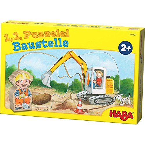 Preisvergleich Produktbild Haba 303307 1,2, Puzzle Baustelle ab 2 Jahre