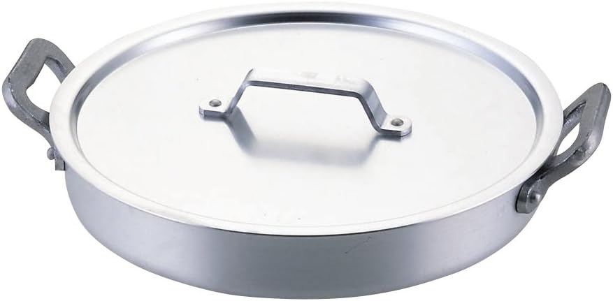 Hikimoto Two-Handled Pot, Aluminum, 14.2 inches (36 cm)