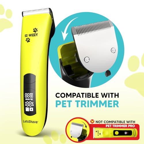 Image of Letsshave EZ‑WIZZY Pet Trimmer Replacement Blade - Pack of 1 | Sharp & Whisper‑Quiet | Ceramic Blades | Dogs, Cats and All other Furr Animal Grooming