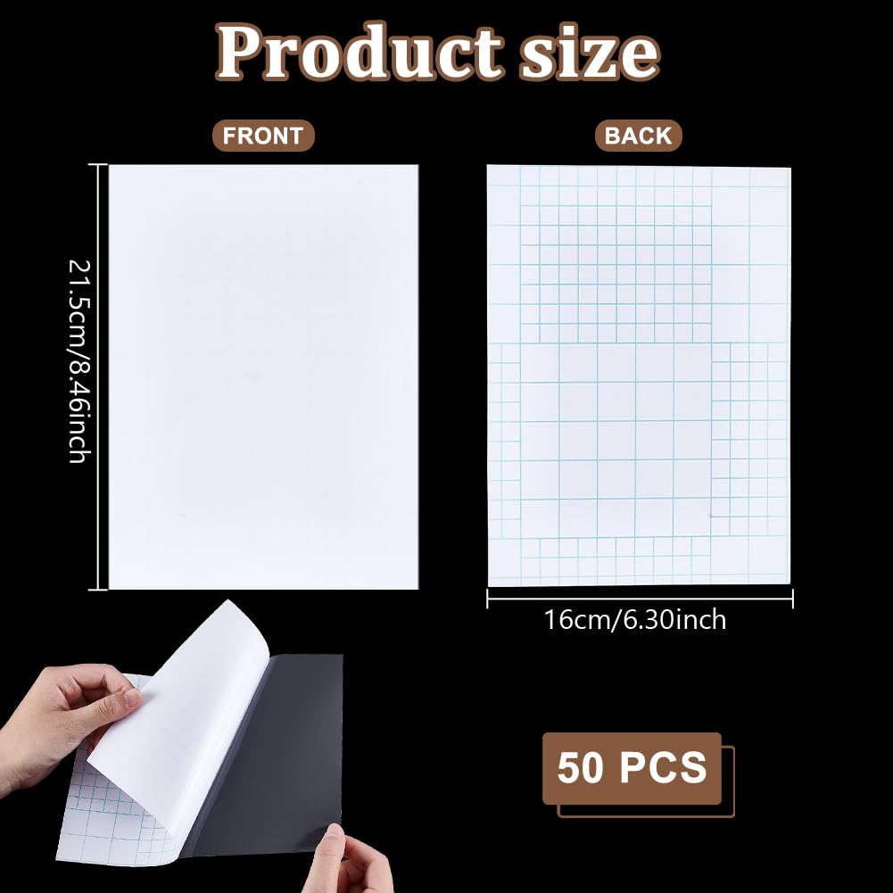 NBEADS 50 Pcs Pochette de Plastification A5, 21.5 x 16cm Feuilles Auto-Adhésives Brillantes