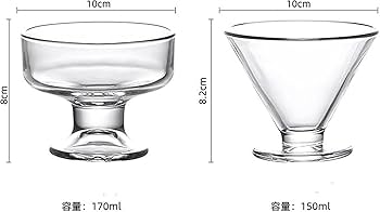 Amazon | パフェグラス デザートグラス クリア カップ デザート