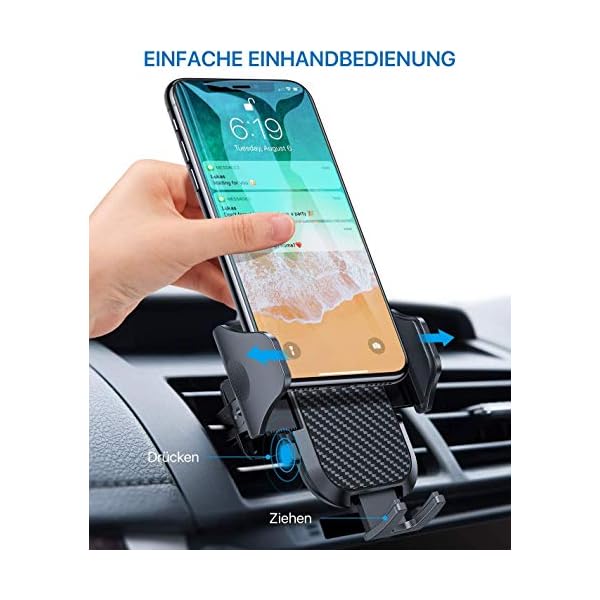 andobil Handyhalterung Auto Lüftung [ 2025 Upgrade Lüftungsclip ] Kfz Handy Halterung [ 100% Sicherer Griff ] 360° Drehbar Autohalterung Zubehör für iPhone 16 Pro Max 15 14 13 12 11 Galaxy S24 Ultra – Bild 4