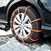 10 PCS Adjustable Anti-Slip Tire Zip Ties for Snow Chains | Universal Winter Car Truck SUV Traction Grips | Emergency Mud Survival Multi-Function Security Cable Belts – Orange