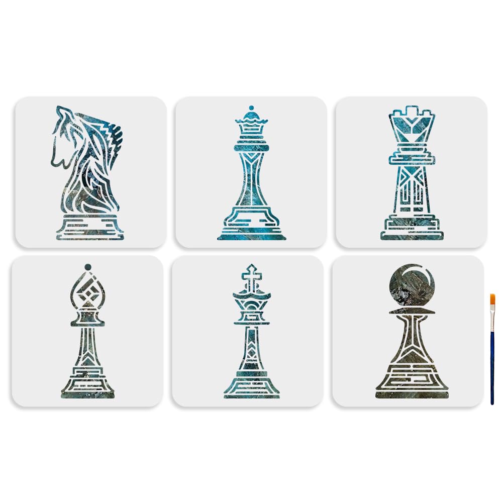 Pochoir échecs pour meubles et murs afin de relooker votre intérieur