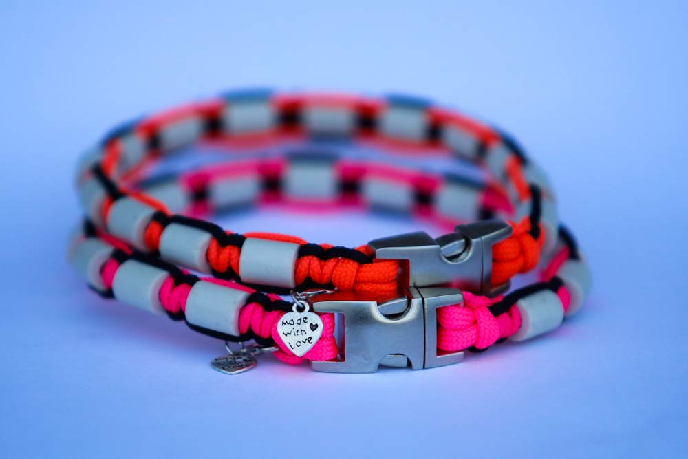 céramique EM - Collier paracord pour chien - coupe sur mesure - désormais possible avec prénom - veuillez prendre en compte le descriptif !