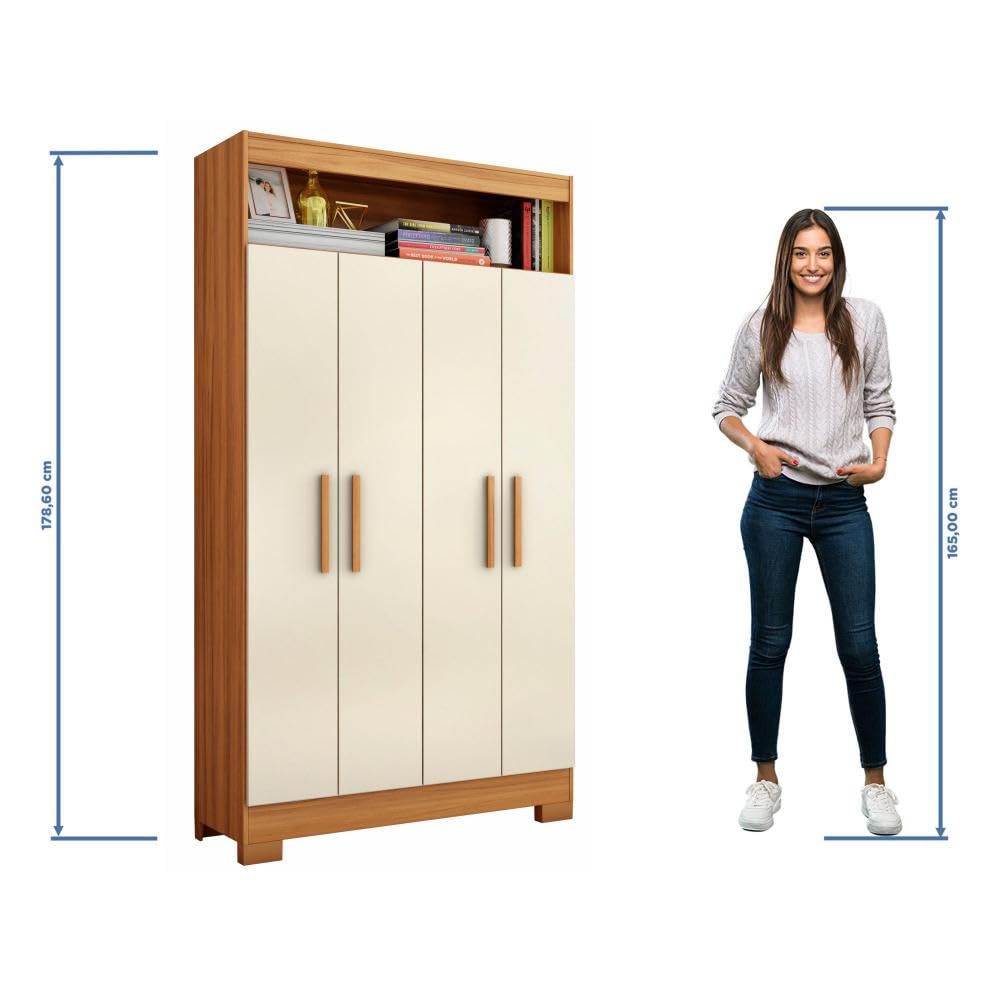 Armário Multiuso 4 Portas NT 4040 Notável Móveis | Amazon.com.br