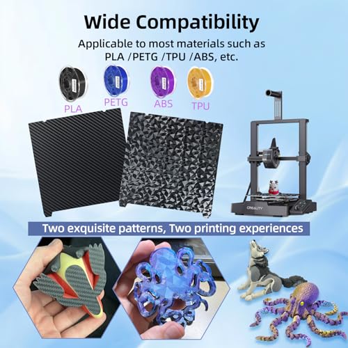 IdeaFormer PEO PET Druckplatte mit Magnetisch Spring Steel Druckbett 235x235mm, Doppelseitig PEO PET Build Plate für Creality K1C/K1/K1 SE/Ender 3 V3 KE/Ender 3 V3 SE/Ender 3 S1/Pro/Ender 5 S1 – Bild 5