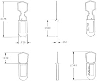 Vista 3 de Candado de alambre de seguridad para medidor eléctrico, paquete de 50 unidades (verde neón)