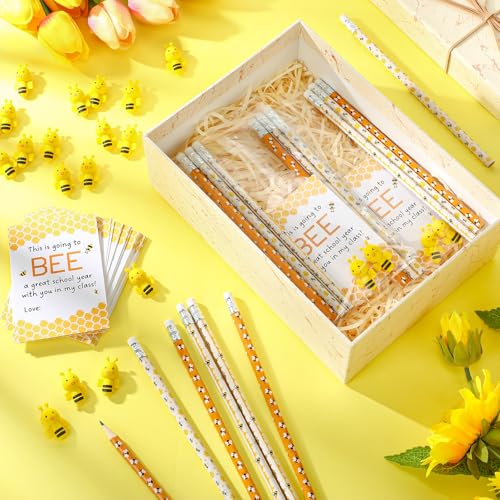 Fuyoooo 180 Pcs Back to School Lápices Bee miniatura 4