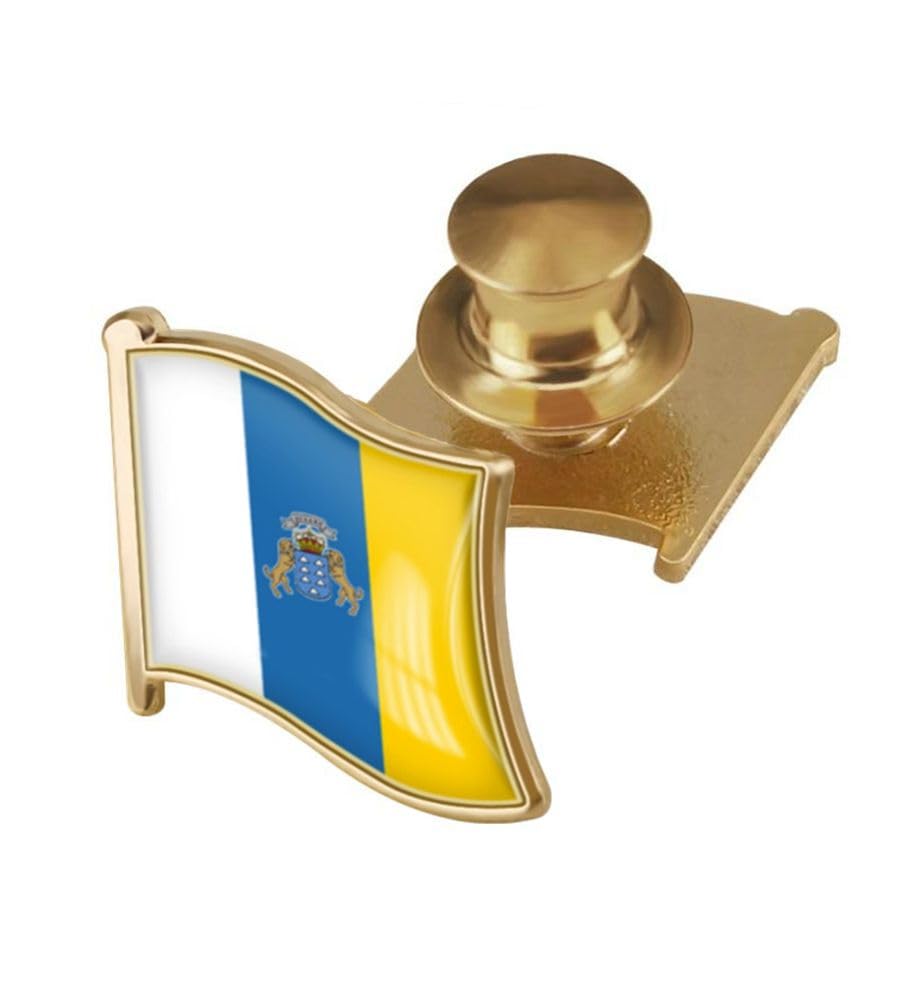 vmcoatdu Country Flag Backs Locking Pin Keepers Locking Clasp Pin Badge International Travel Brooch Metal Alloy Souvenir Pin 0.75x0.7 Inch Small Pin