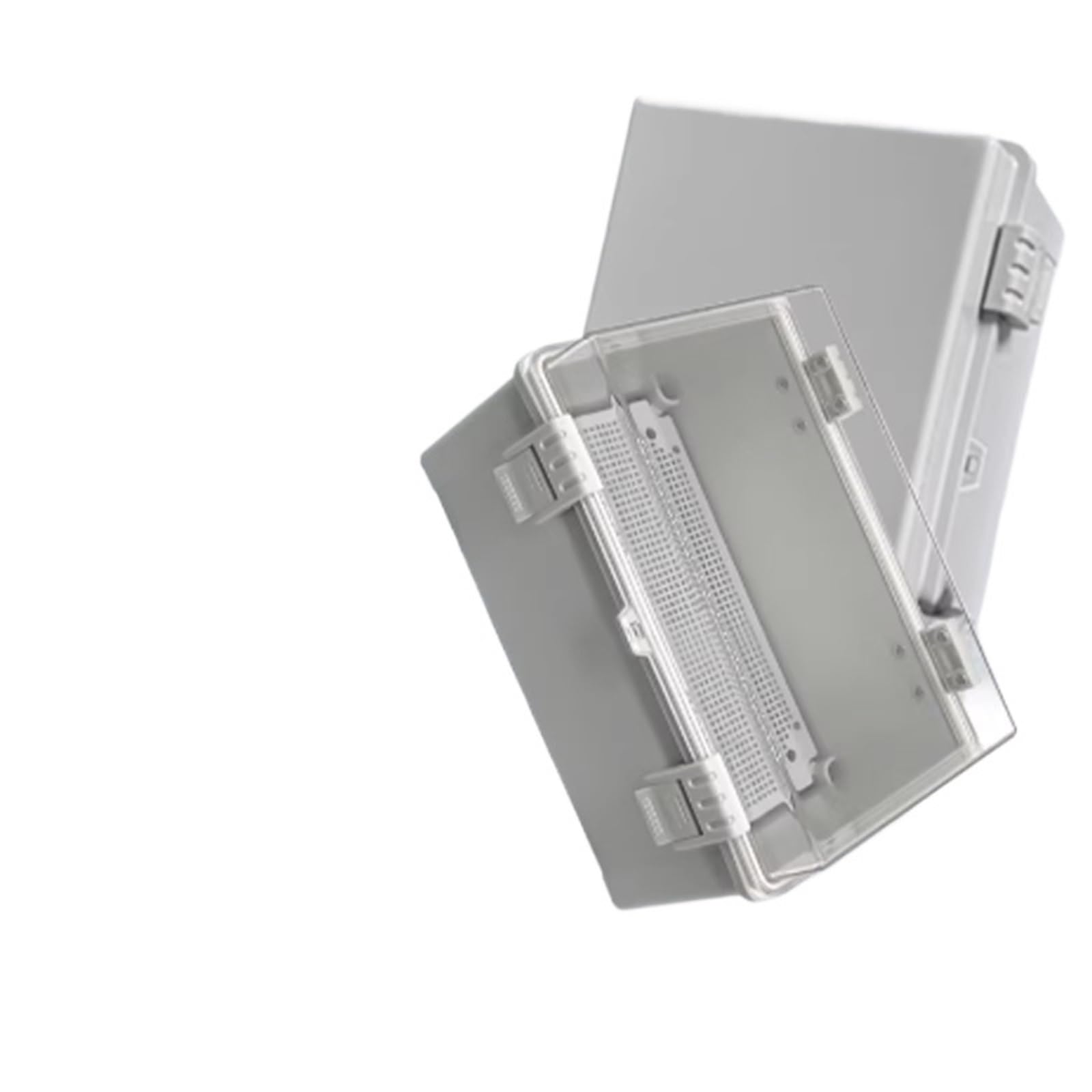 IP66 Abs Pc Hinged Plastikowa obudowa wodoodporna elektryczna skrzynka przyłączeniowa wodoodporna zewnętrzna plastikowa skrzynka rozdzielcza (166 x 93 x 65 mm, szara)