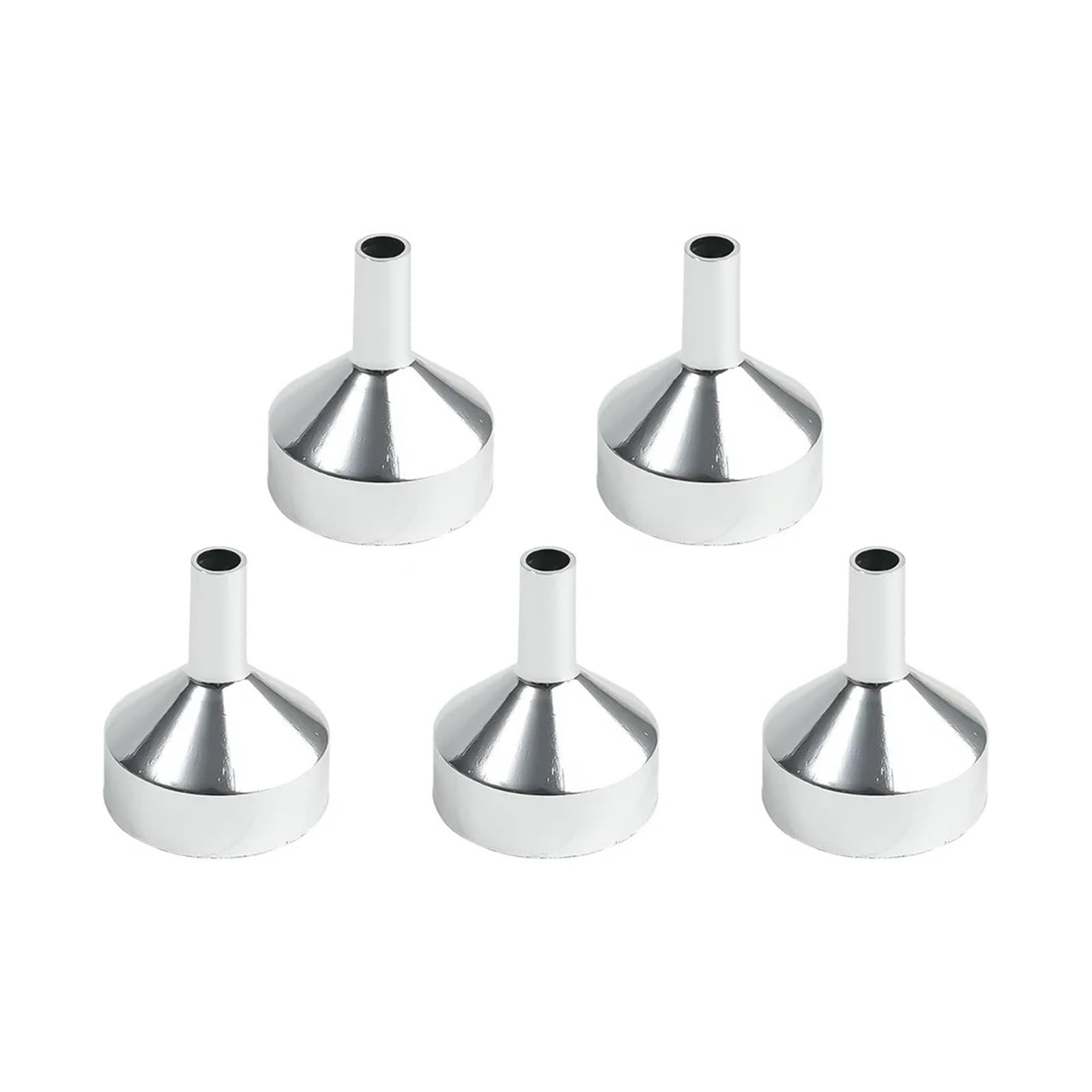 10/5 Stücke Mini Trichter Edelstahl Gießen Öl Flüssigkeit Trichter Parfüm Abgabe Flaschen Nachfüllen Trichter for Küche Zubehör(10Pcs-Metal)