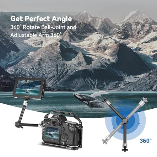 Image of PHOTOMAX 11 inch Magic Articulating Adjustable Arm for DSLR Camera, LCD Monitor, LED Lights, Flash Light, Microphone (11 inch Articulating Arm)
