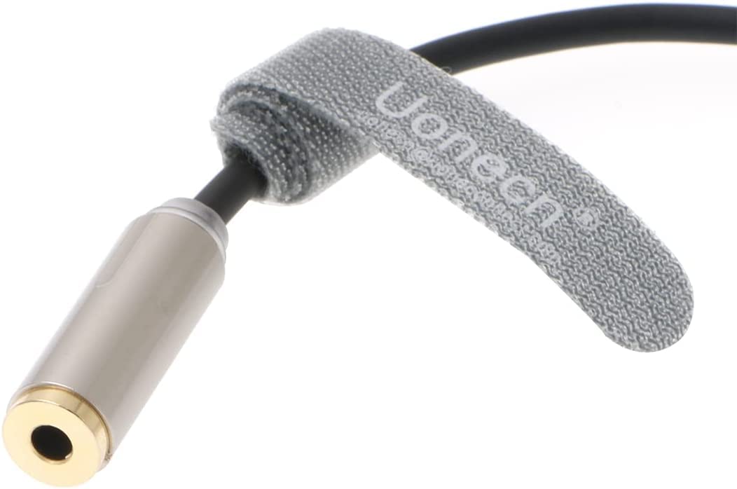 Uonecn Kabel audio do Z-CAM E2-S6 prosty 00B 5-pinowy męski na stereo TRS 3,5 mm żeński