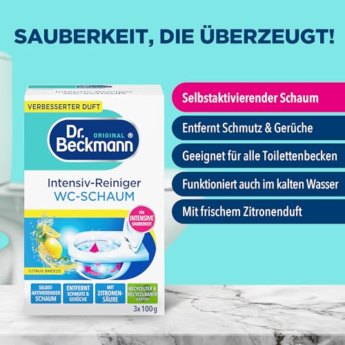 Dr. Beckmann Intensiv - Reiniger WC-Schaum Citrus | 3 x 100 g – Ansicht 3