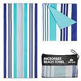 Elite Trend Microfiber Beach Towel Oversized - XL 78 x 35 Inch Lightweight, Quick Dry, Sand Free, Extra Large - Perfect for Swimmers, Camping, Travel, Yoga (Ocean, Extra Large (78X35-INCH))