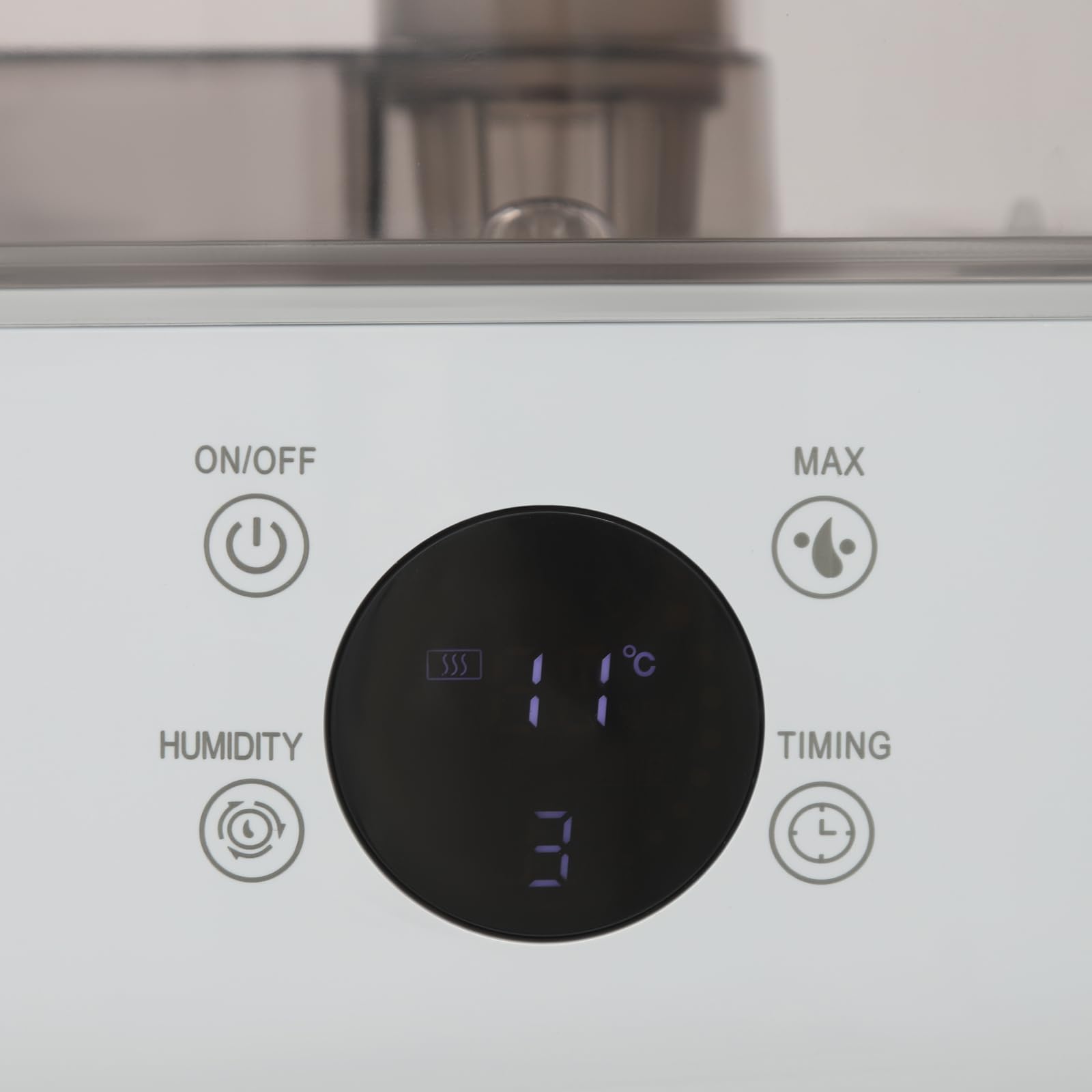 Nawilżacz powietrza do sypialni, 5 l, z pilotem zdalnego sterowania, obrotowa dysza parowa o 360°, Smart Control, dla niemowląt, pokoju dziecięcego, roślin