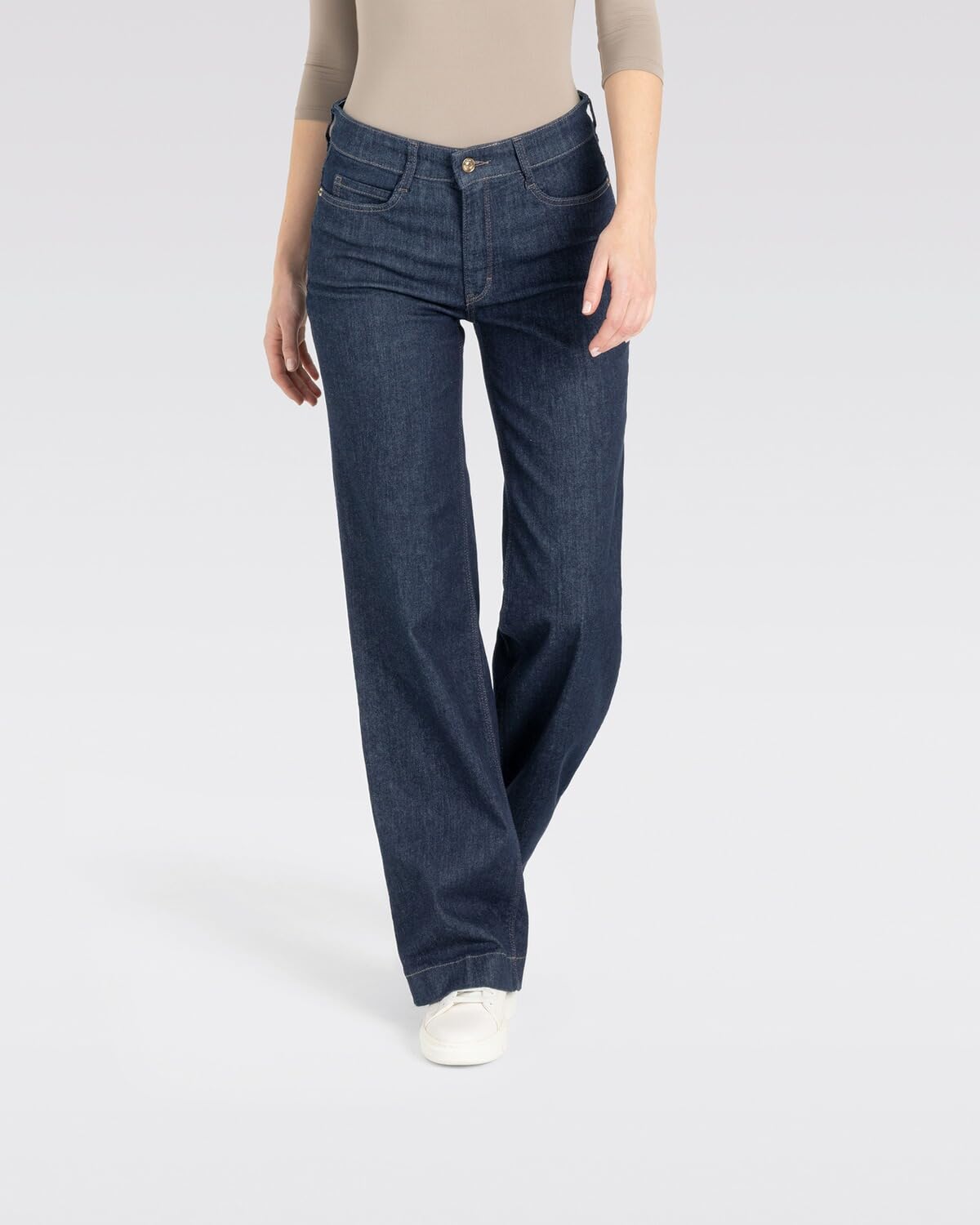Mac - Damen 5-Pocket Jeans, Wide Authentic (5228-90-0387L)